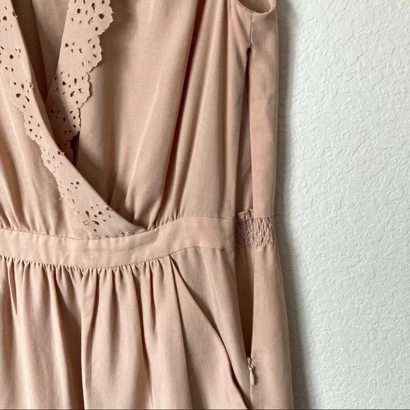 Rebecca Taylor Laser Cut Scalloped Feminine Flattering Dress - Picture 3 of 10